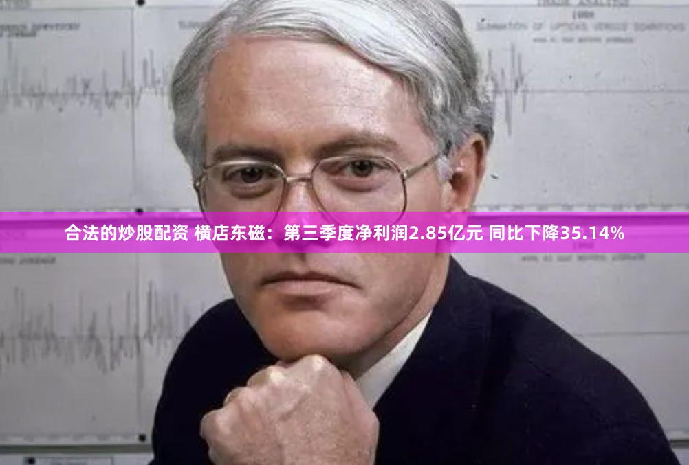 合法的炒股配资 横店东磁：第三季度净利润2.85亿元 同比下降35.14%